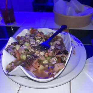 Mixed ceviche.
