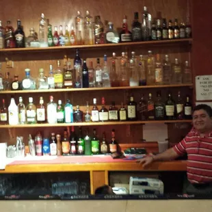 a man behind the bar