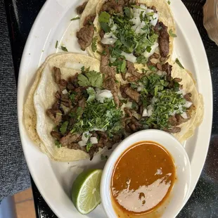 Steak street tacos