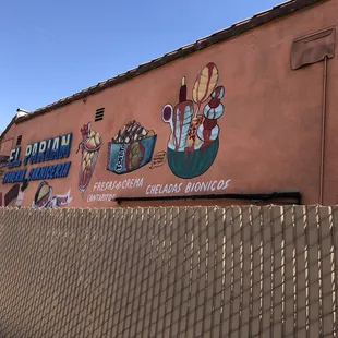 Colorful store mural