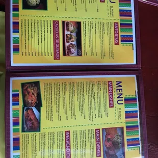 the menu