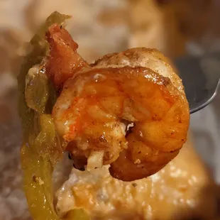 Huge shrimp in my shrimp chimichanga