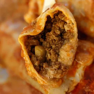Cross-section of my beef burrito