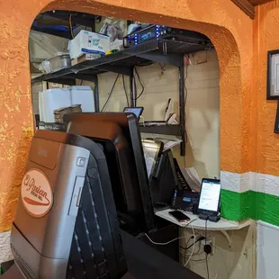 Payment and takeout pickup area