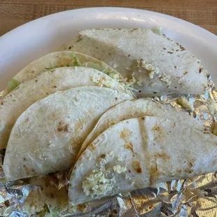 Beef Tacos A La Carta (3 pc) &amp; Chicken Tacos A La Carta (3 pc) $1 each on taco Tuesday