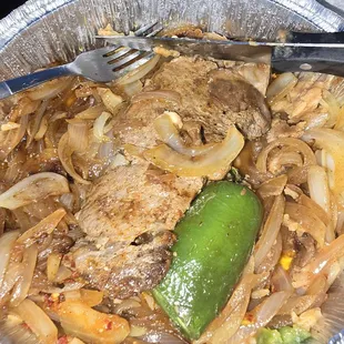 Steak a la tampiquena