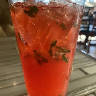 Strawberry mojitos