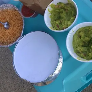 Rice, Beans, Guacamole