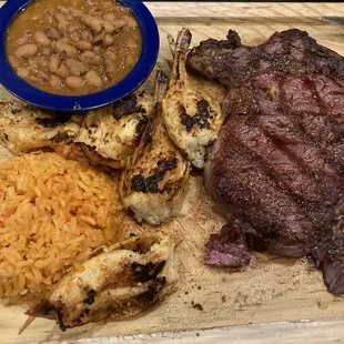 Steak was cooked perfectly to taste (medium rare) and those portions for the price you cannot go wrong