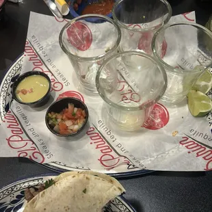 Taco flight, almost gone