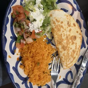 Mini lunch steak quesadilla