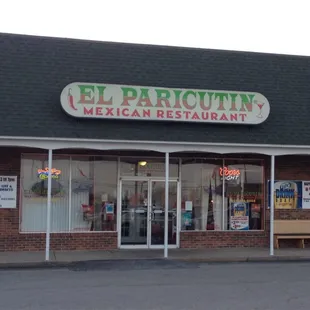 he front of the restaurant