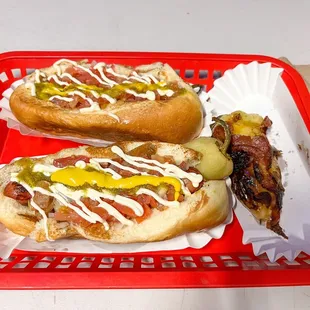 Two Sonoran Dogs + a Torito