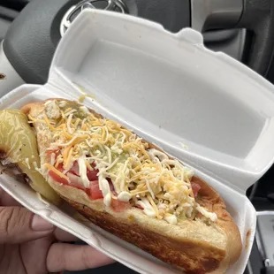 Sonoran hot dog