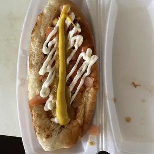 Sonoran hot dog