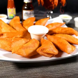 a platter of food