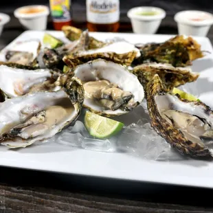 oysters and mussels, shellfish, oysters, mussels, food