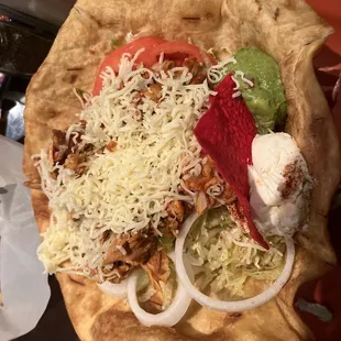 Shredded Chicken Taco Salad