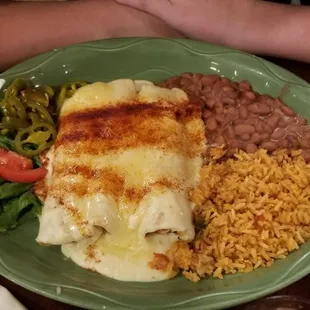 Chicken enchiladas.