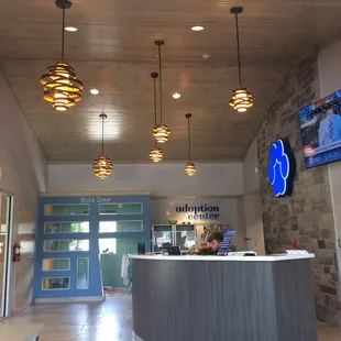 Spacious new receptionist lobby area. Nice