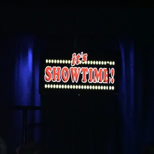 a show time sign