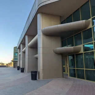 the outside of the building