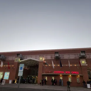 the entrance to the arena
