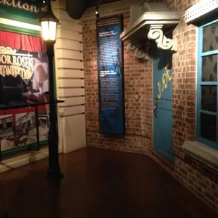 Replica of what certain areas looked like during that time.