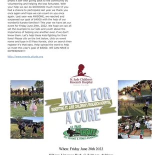28 June 2022 Kick for the Cure Event