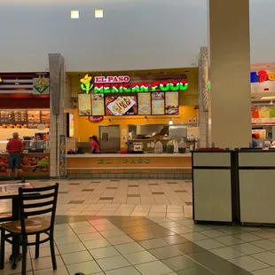 the inside of a restaurant