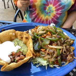 Fiesta platter  of goodness (fajita salad)
