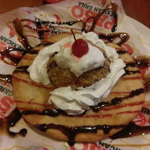 Fried ice cream... it was alright