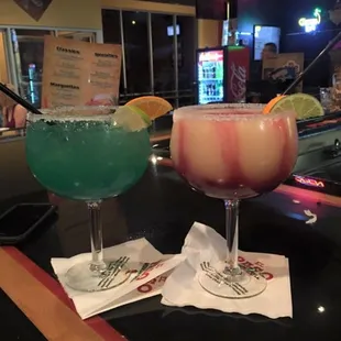 Blue margarita and sangriarita