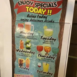 Drink Specials