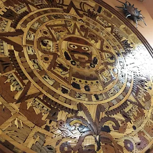 a circular table top