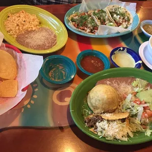 SO MUCH AMAZING FOOD!!! Already started eating the main dish oops! Too good to resist!!