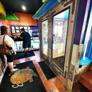 A view of the front door area.