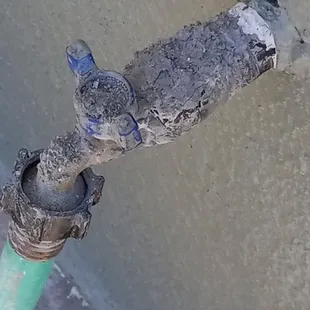 Stucco overspray never cleaned