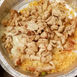 This is what they consider chicken &amp; rice, very disappointed!!