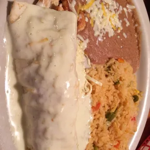 BURRITO EL PASO! With chicken.