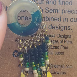 Broken earring that were a gift, that they accused me of breaking myself and lying about it