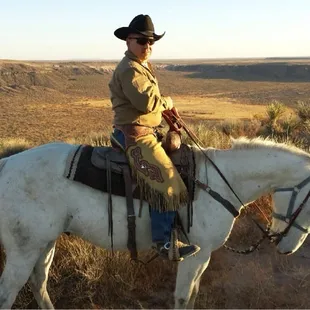 Trail ride into the dessert.
