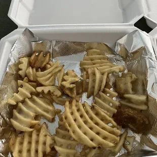 Waffle fries
