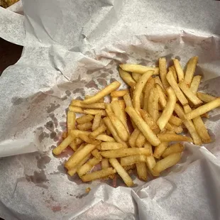 Broken shoestring fries