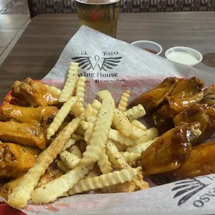 Spicy Parmesan Garlic on the left and Mango Habanero on the right