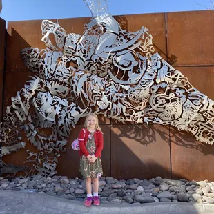 Giraffe art installation