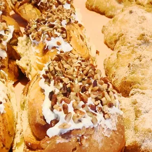 a variety of pastries