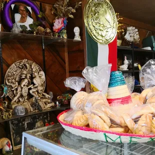 a display of pastries