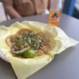 a plate of food on a table