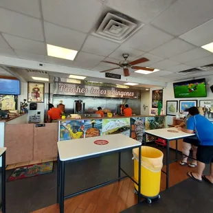 Interior eating area
